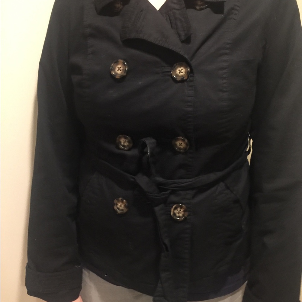Black trench coat